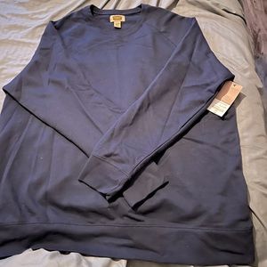 Mens pull on sweatshirt navy